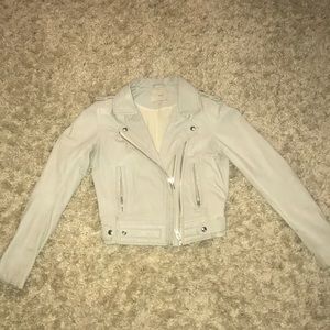 IRO women’s leather grey jacket